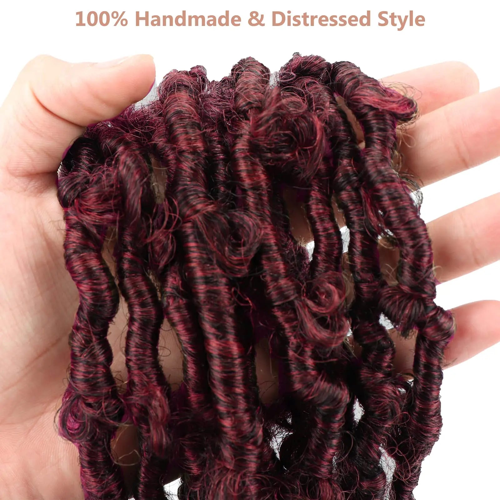 ( US ONLY) FAST SHIPPING DBL | Toyotress® Butterfly Locs Pre-Looped Distressed Locs Braiding Synthetic Crochet Hair Extensions Toyotress